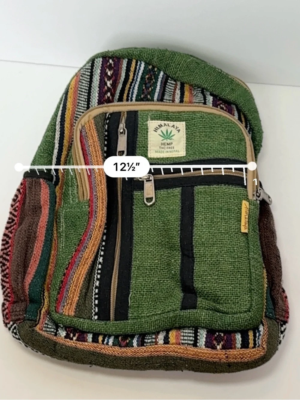 HIMALAYA HEMP woven small backpack